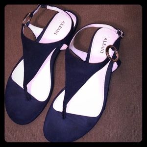 Alfani Strappy Navy Sandals